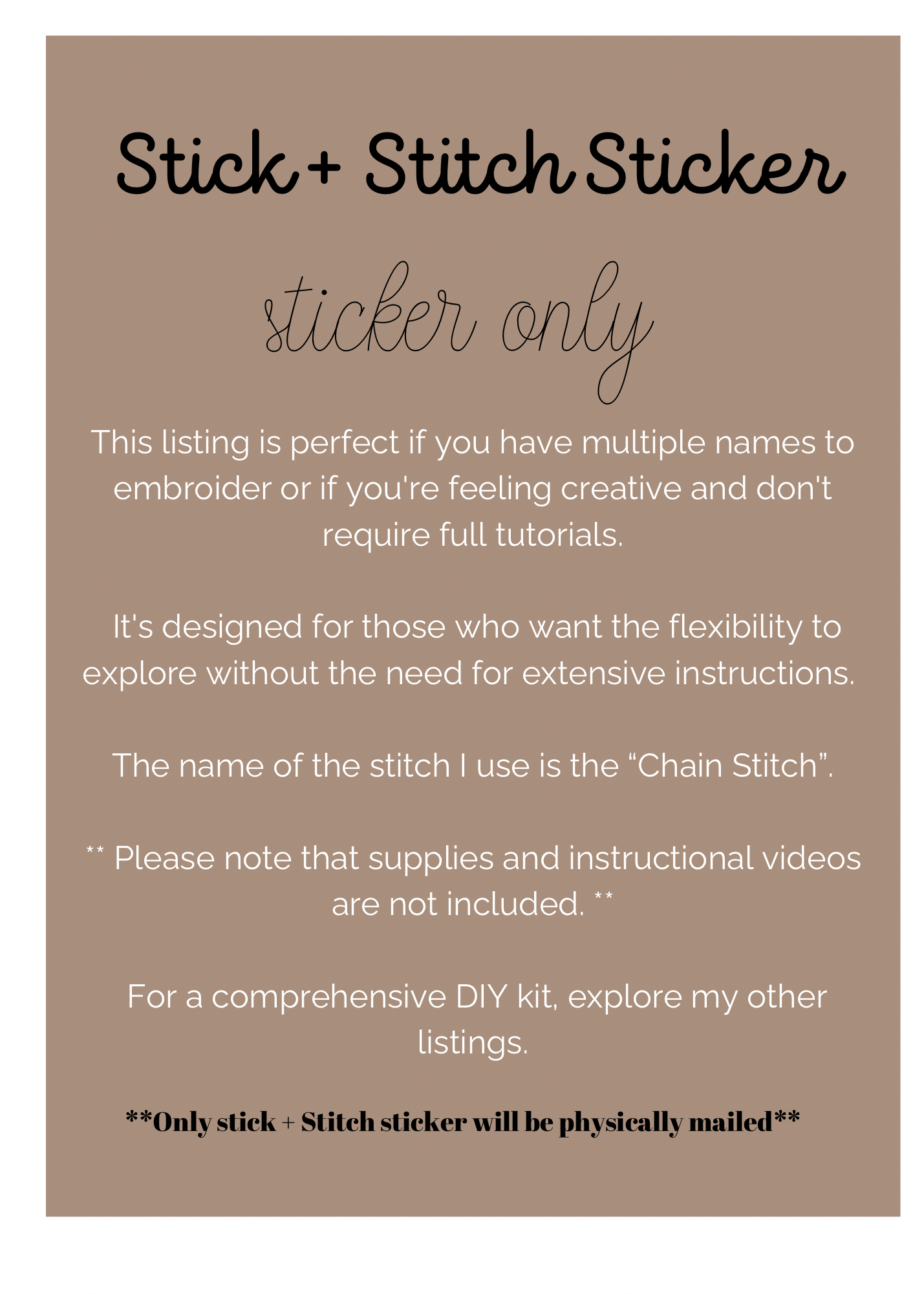 Stick & Stitch Sticker: Big Sis Bro |  Lil Sis Bro