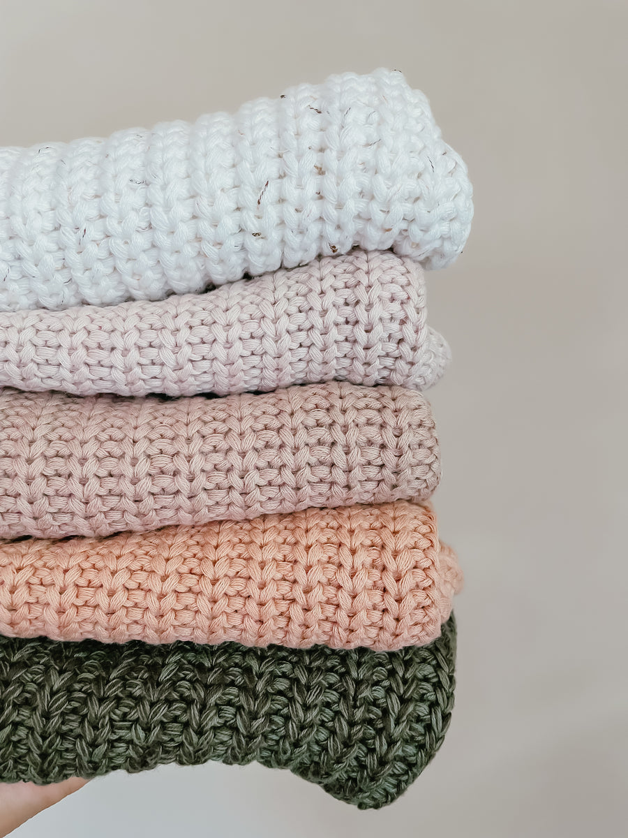 HAPPY CHUNKY KNIT BABY SWEATER