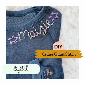DIY Custom Collar Embroidery *Chain Stitch* (digital)