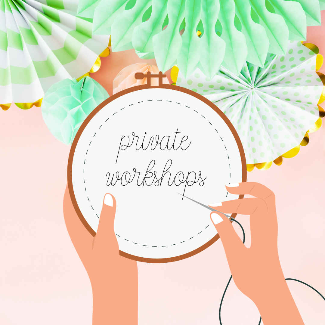 Private In-Person Hand Embroidery Workshop in San Diego