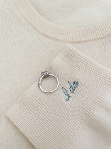 Custom Bridal Cashmere Sweater Inspired by Meghan Markle
