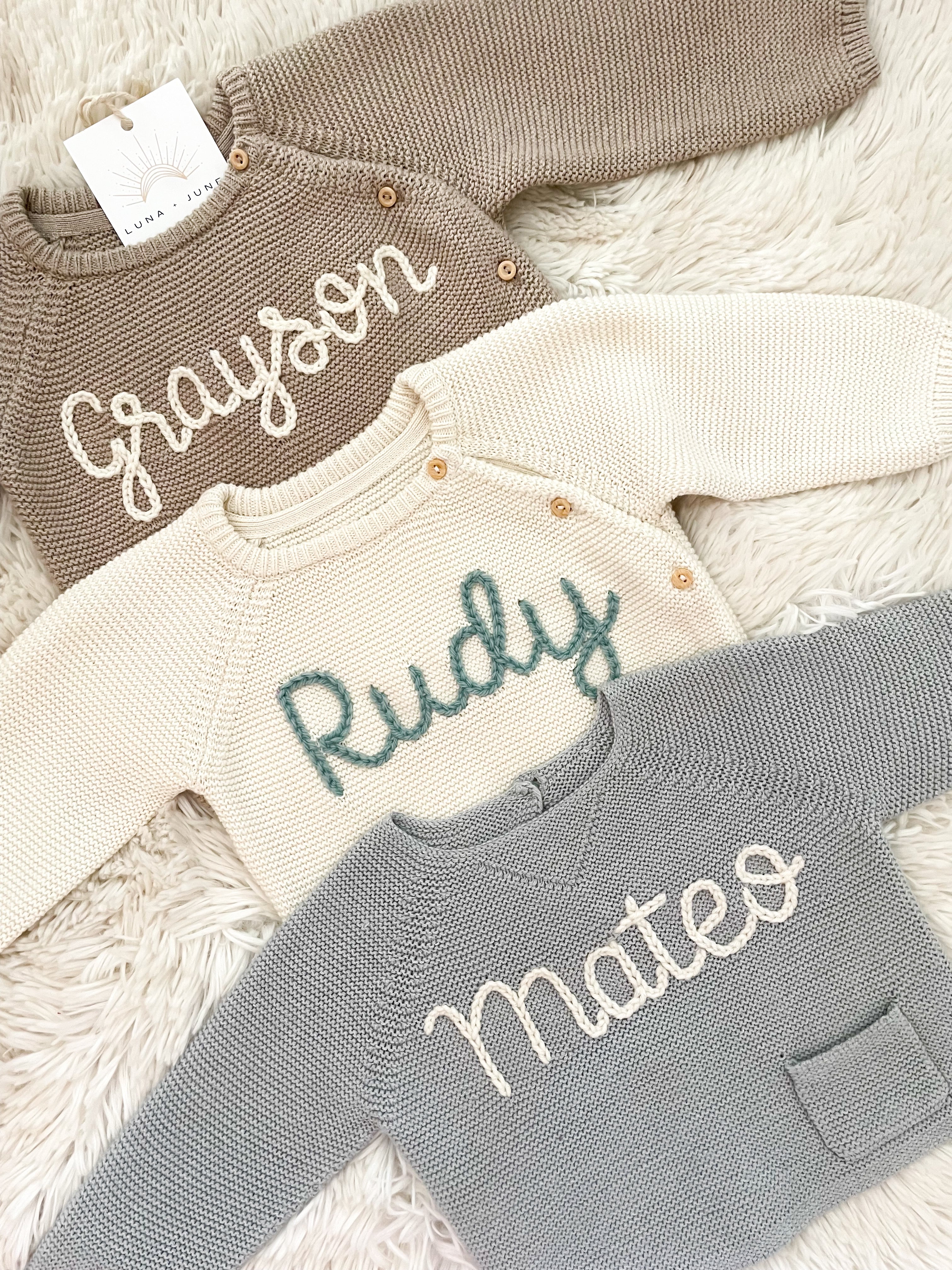 Bespoke Newborn & Baby Sweater Set