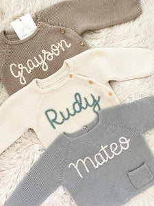 Bespoke Newborn & Baby Sweater Set