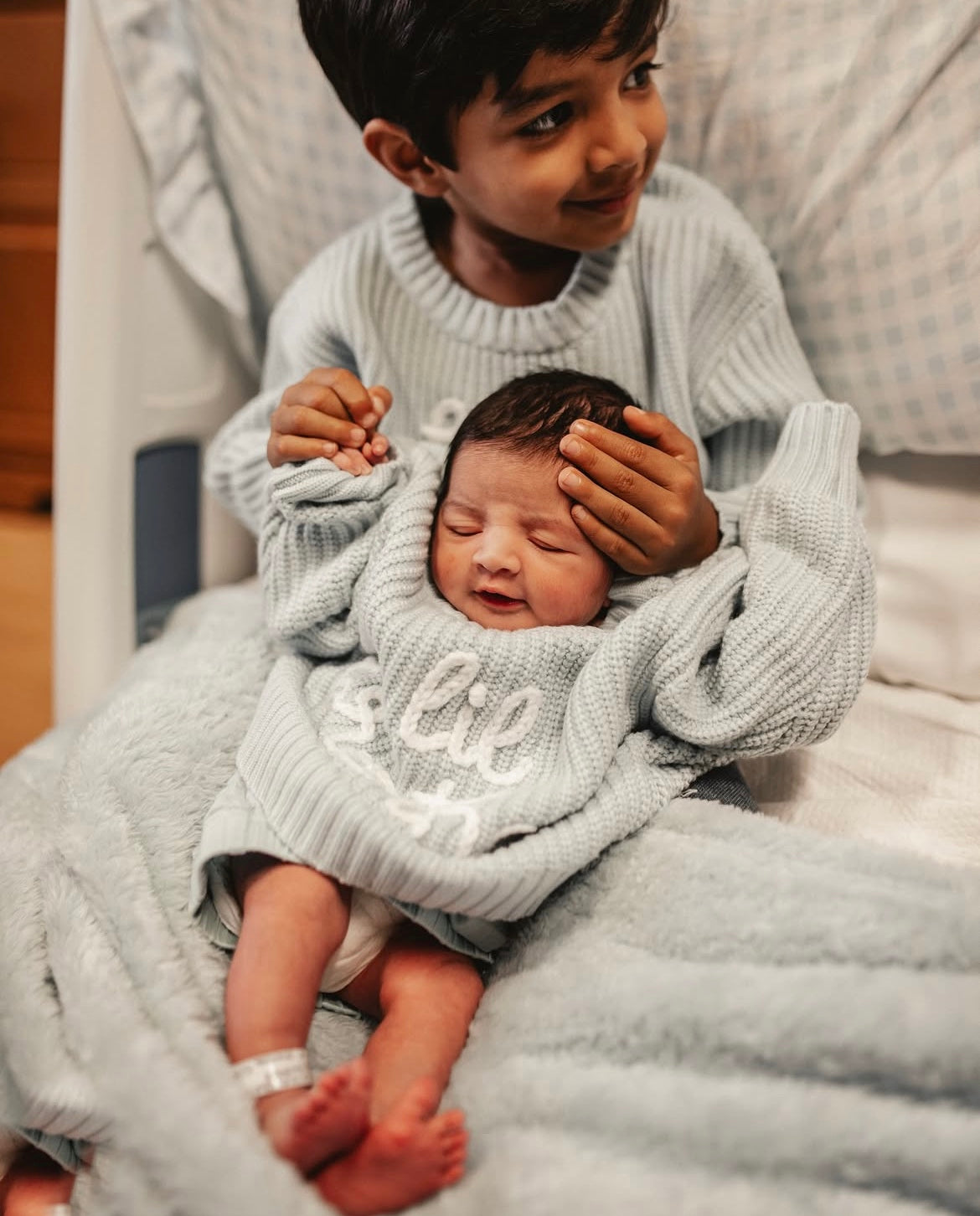 The Hand Embroidered Big Bro Lil Bro Sweater