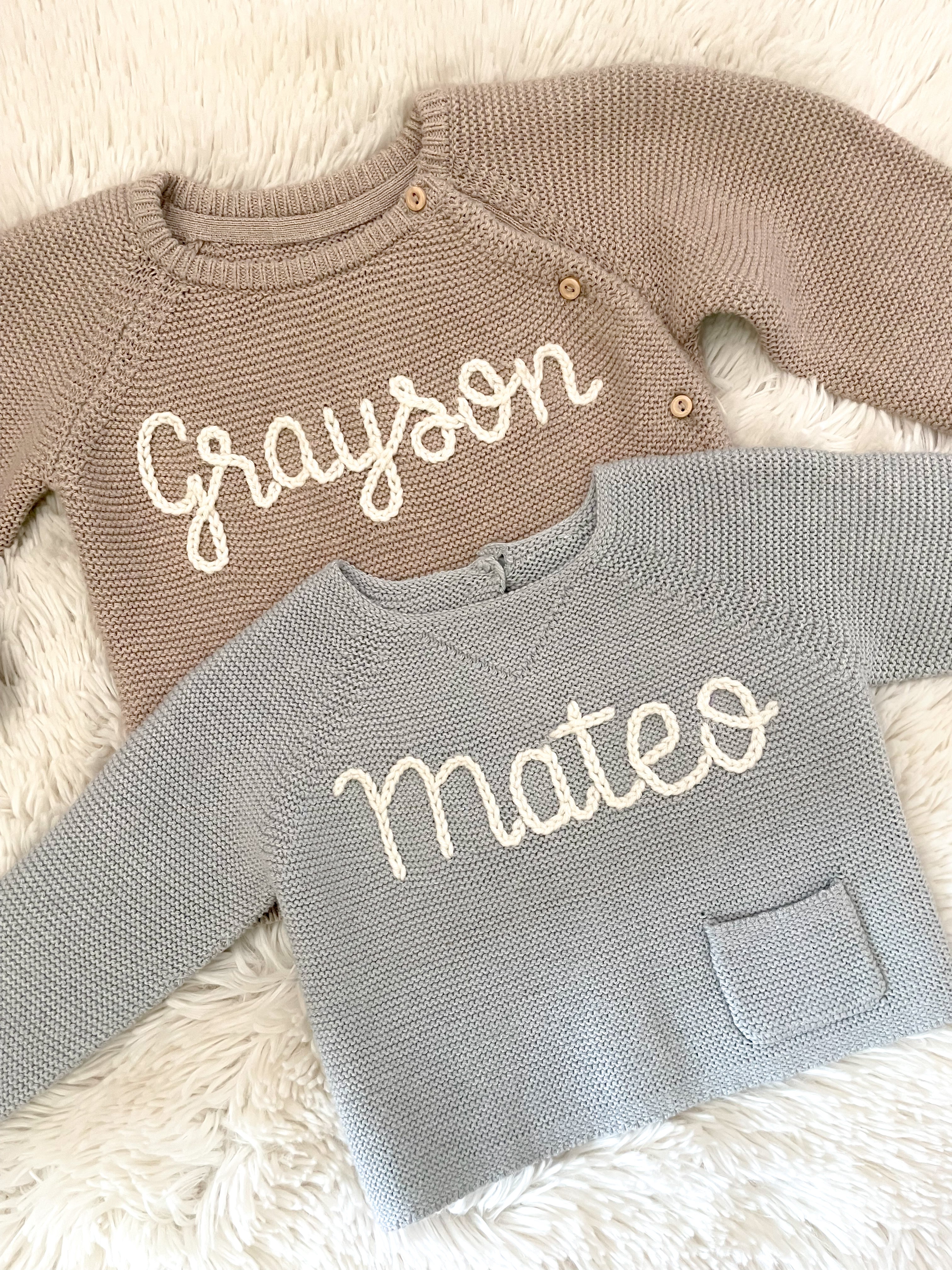 Bespoke Newborn & Baby Sweater Set