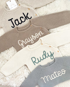 Bespoke Newborn & Baby Sweater Set