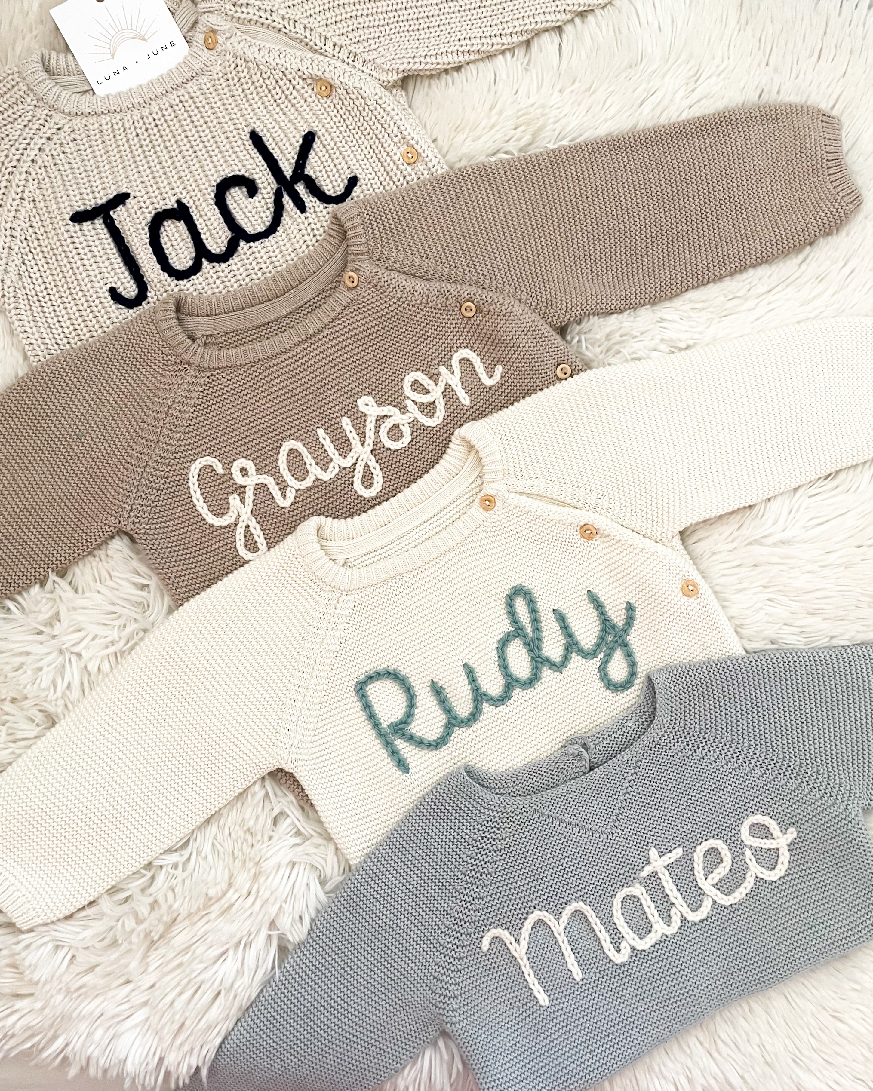 Bespoke Newborn & Baby Sweater Set