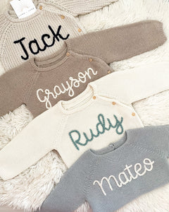 Bespoke Newborn & Baby Sweater Set