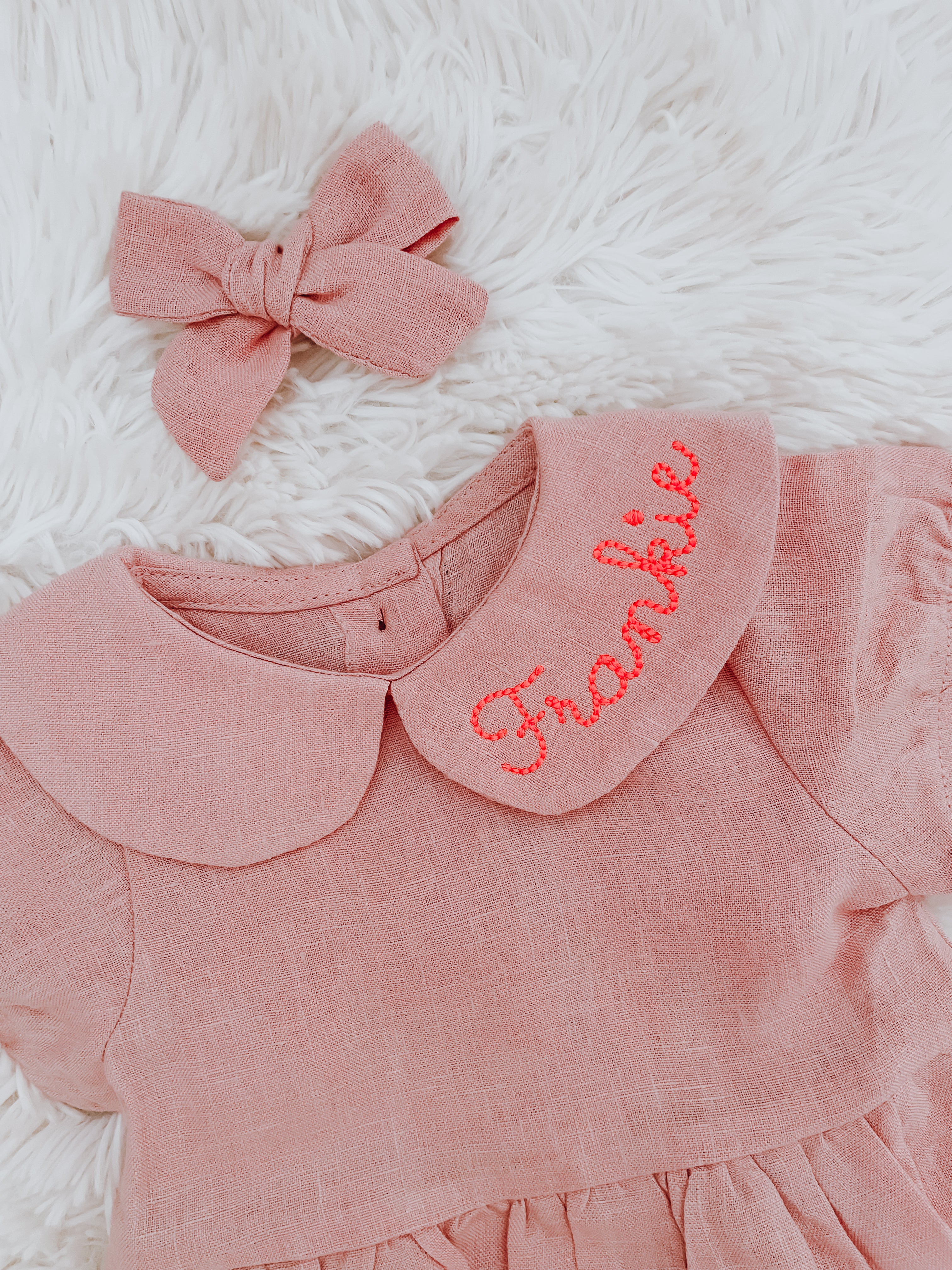 Bespoke Linen Romper Set