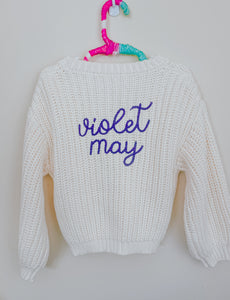 The Chunky  Bespoke Baby + Toddler Cardigan