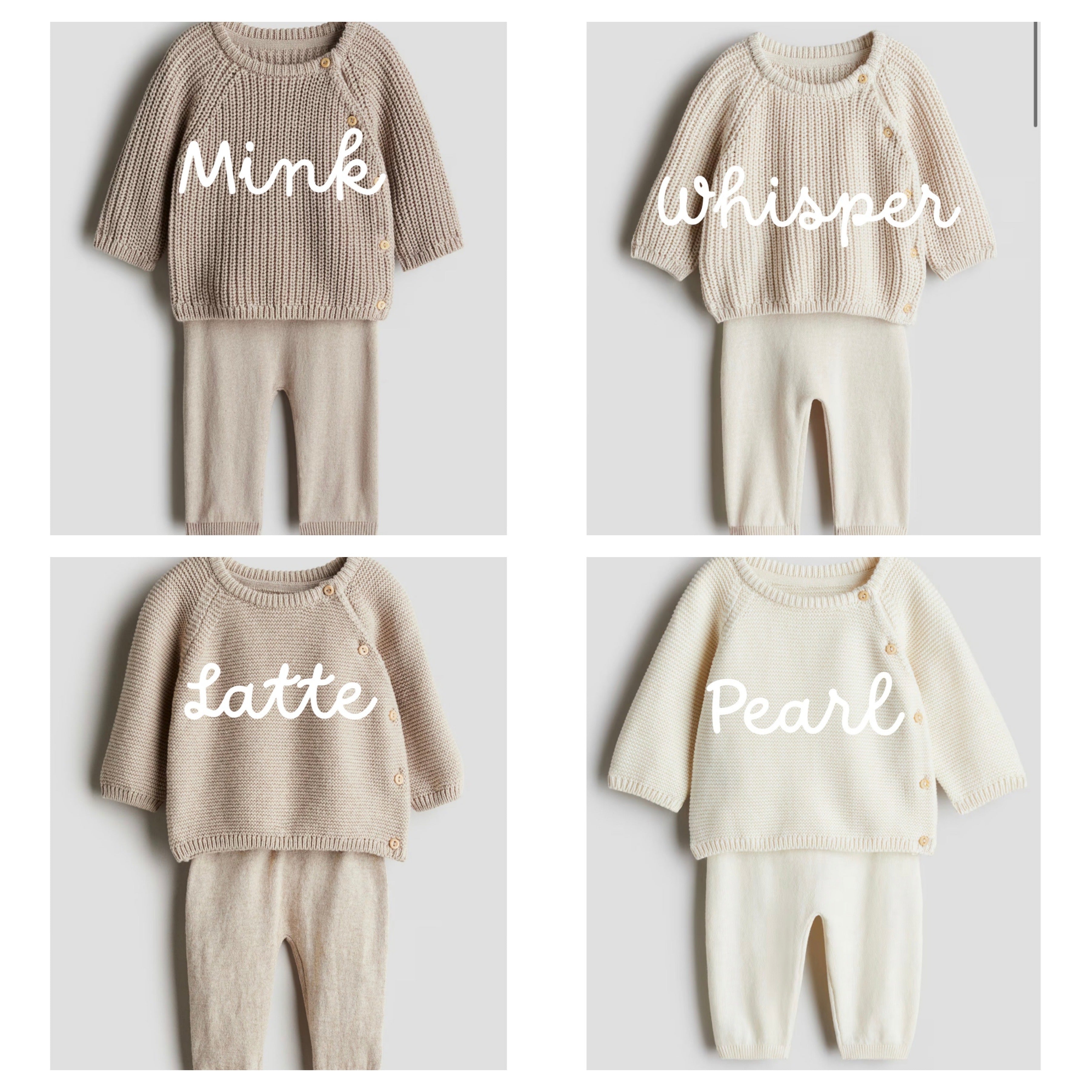 Bespoke Newborn & Baby Sweater Set