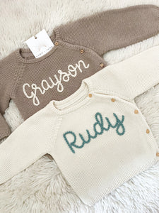 Bespoke Newborn & Baby Sweater Set