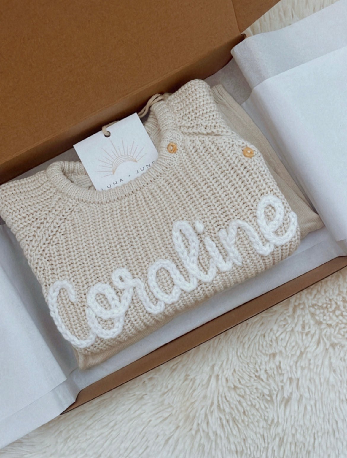 Bespoke Newborn & Baby Sweater Set