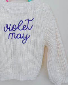 The Chunky  Bespoke Baby + Toddler Cardigan