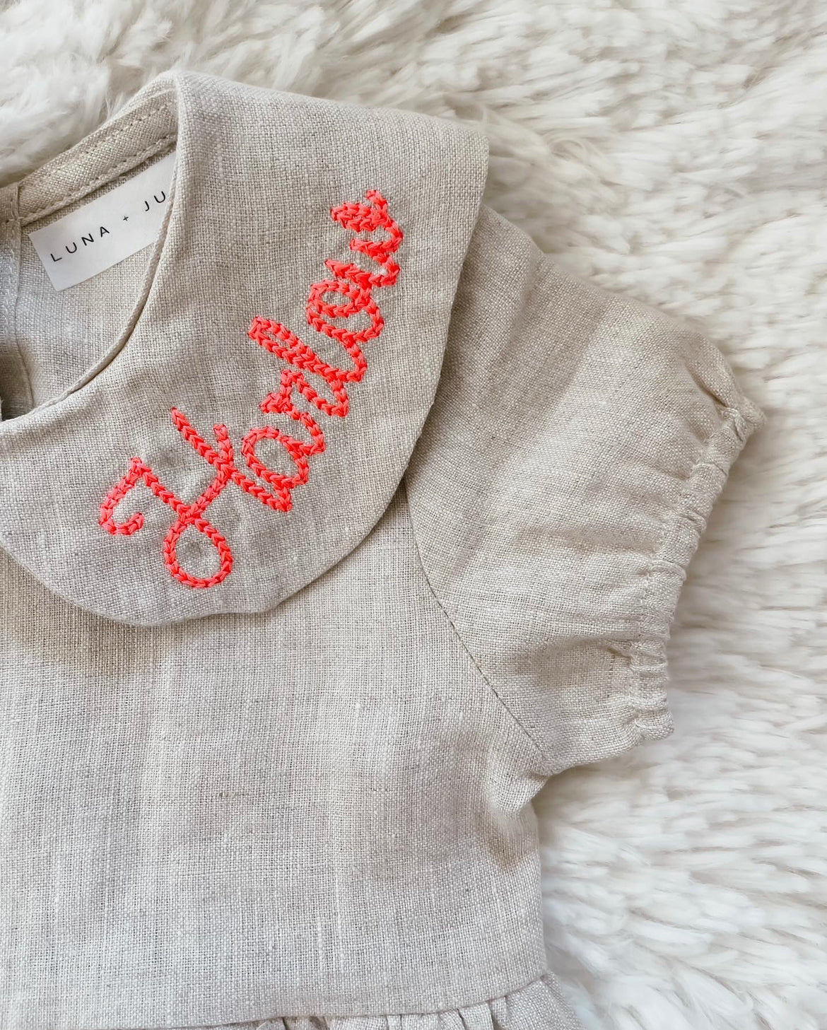 Bespoke Linen Romper Set