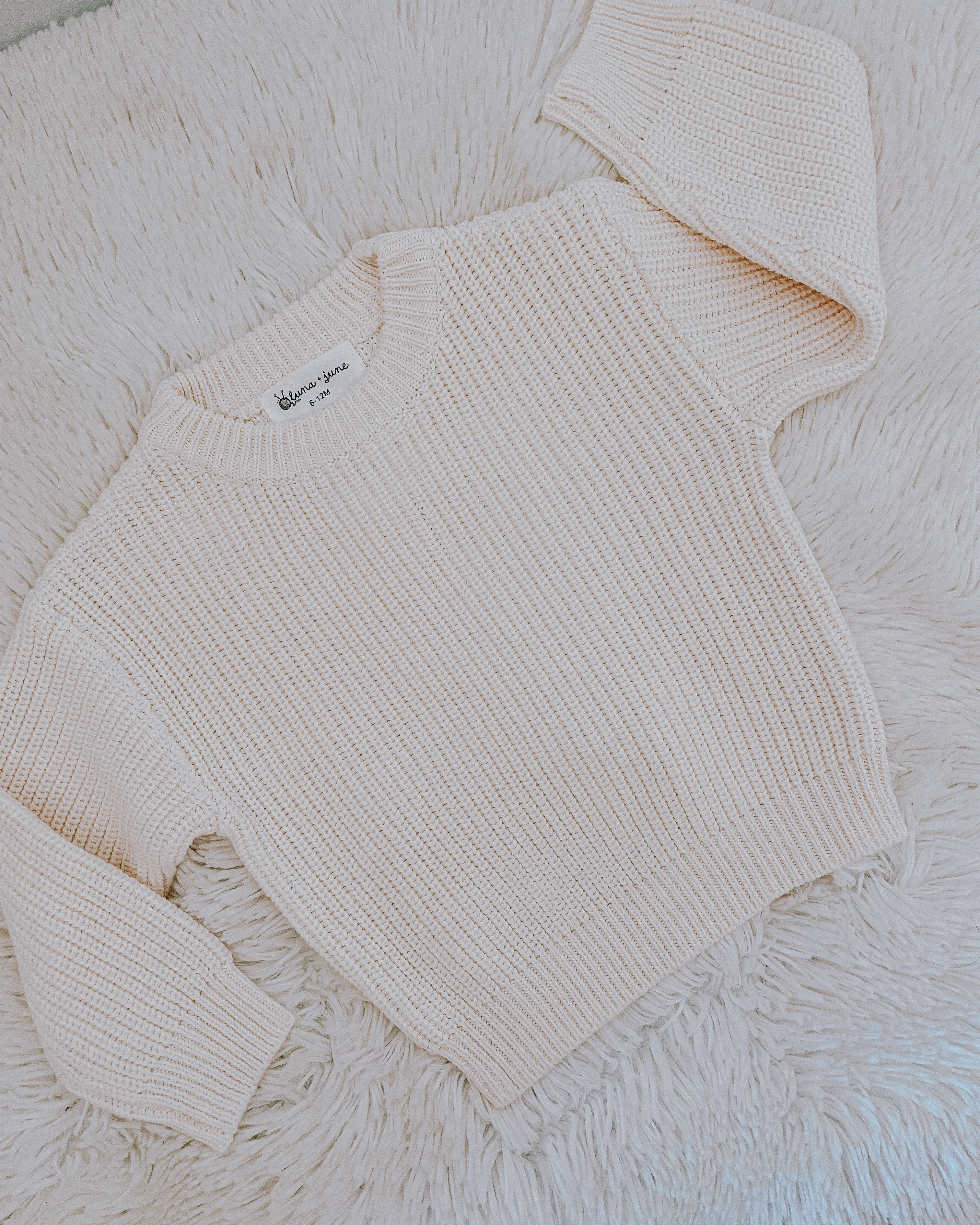 Baby + Toddler Chunky Knit Sweater Blank