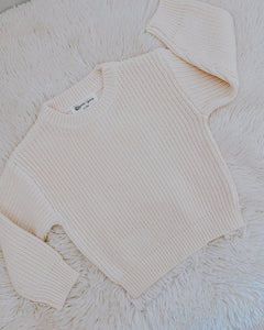 Baby + Toddler Chunky Knit Sweater Blank