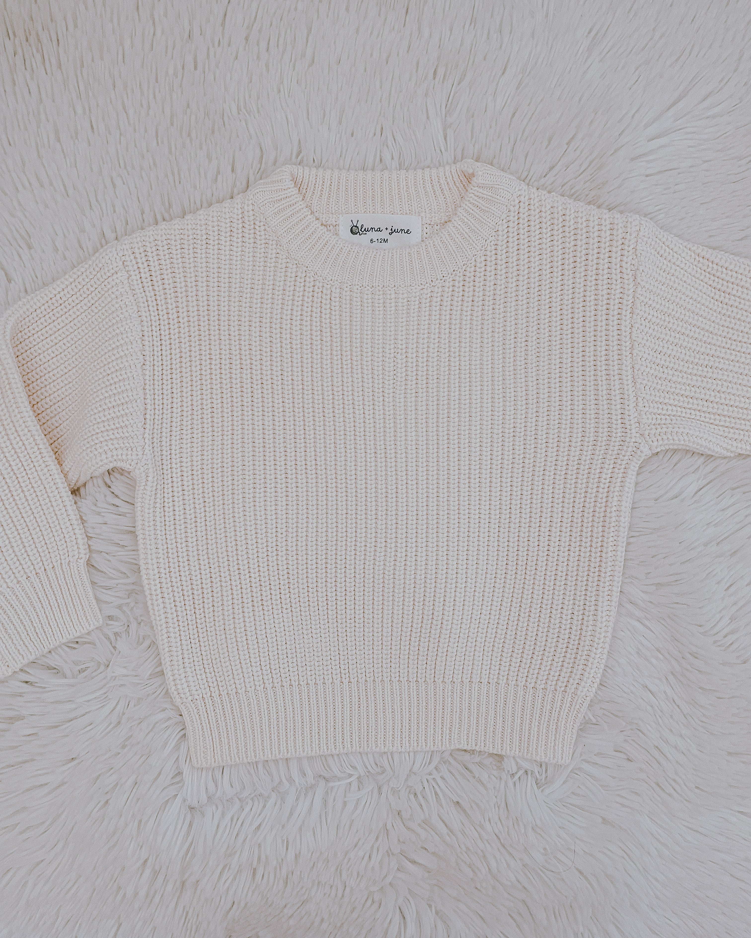 Baby + Toddler Chunky Knit Sweater Blank