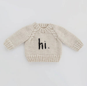 The "hi" Sweater