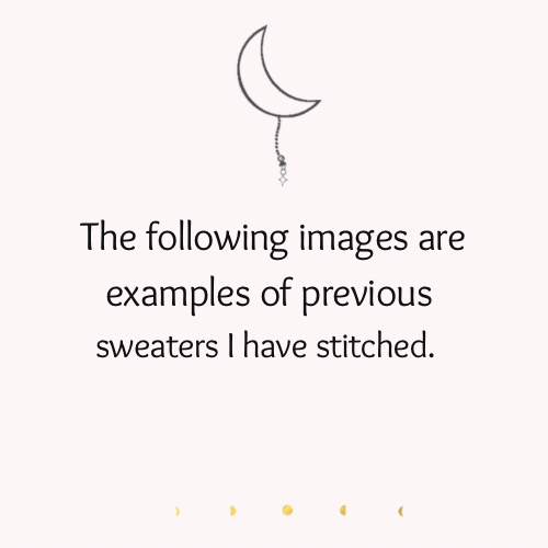 The Bespoke Newborn + Baby Sweater