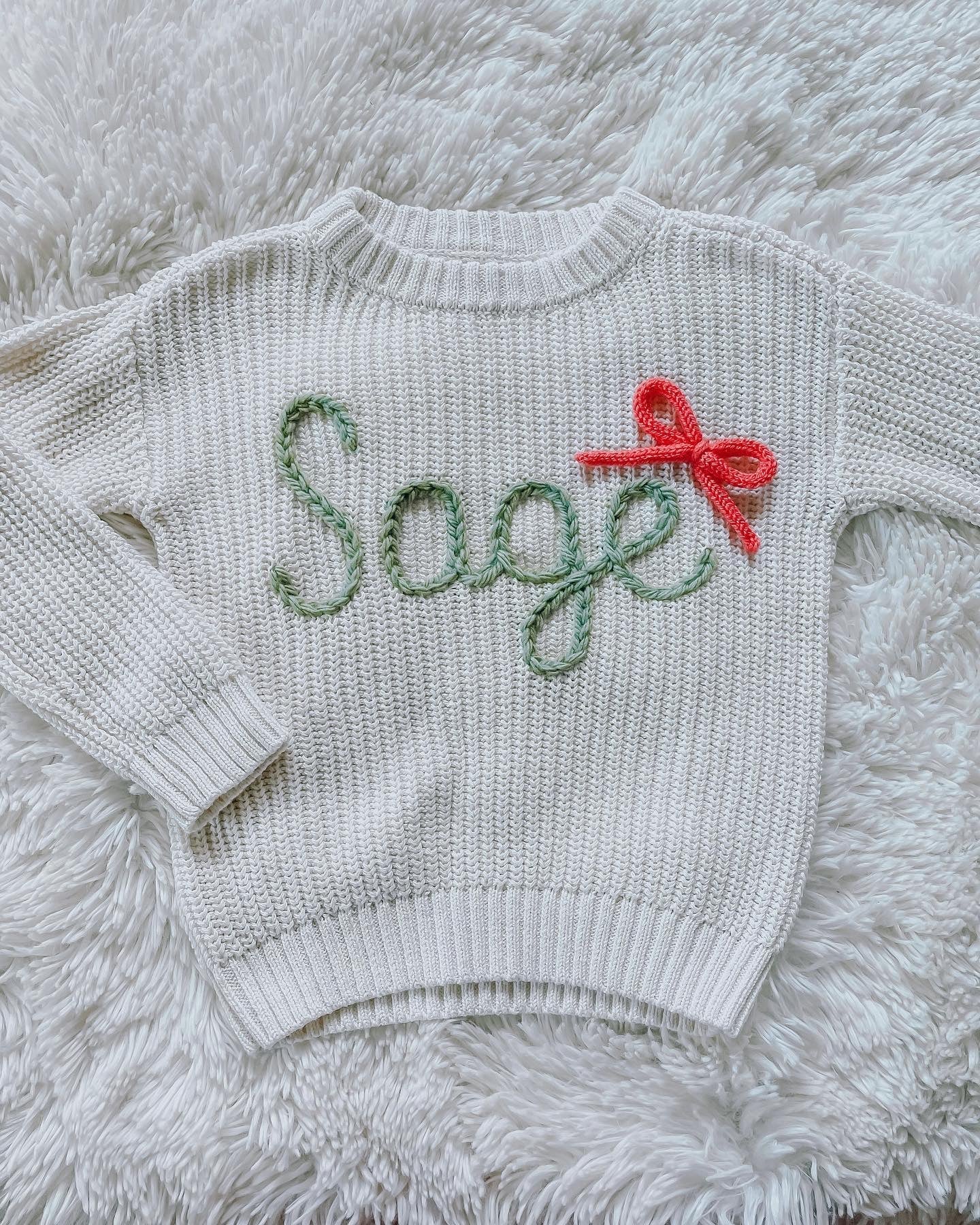 The Bespoke Newborn + Baby Sweater