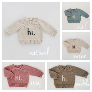The "hi" Sweater